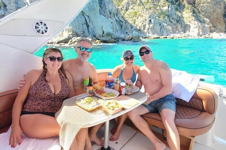 Private 34ft Yacht Charter in Cabo San Lucas — Luxury Bayliner Cruise to The Arch