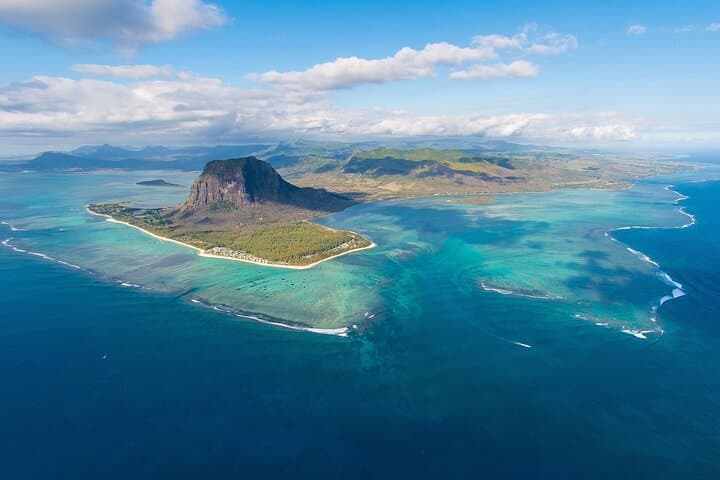 Fly Over Mauritius: Helicopter Sightseeing to the Underwater Waterfall and Le Morne photo 3