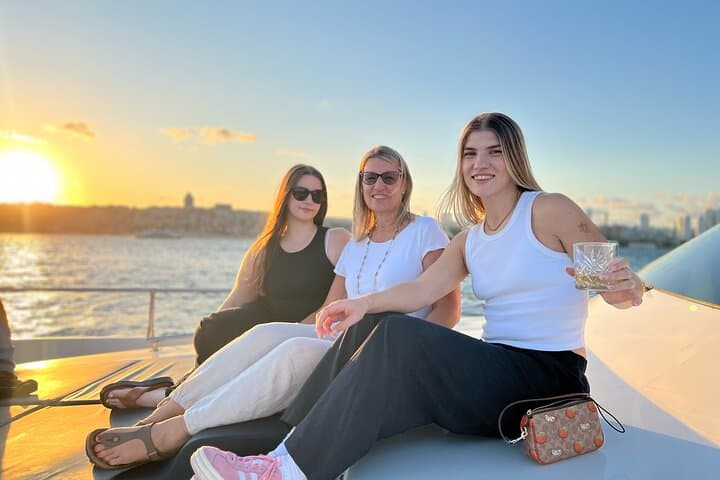 Bosphorus Sunset Yacht Cruise with Wine — Istanbul Luxury Evening Tour photo 2