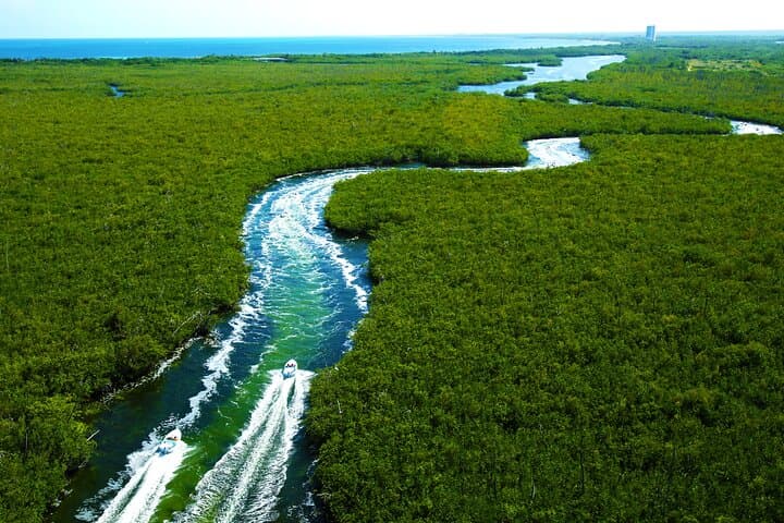 Cancun Speed Boat, Parasailing & Playa Delfines Beach Tour photo 2