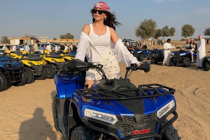 Dubai Evening Desert Safari: Quad Bike, Camel Ride & Sunset BBQ photo 3
