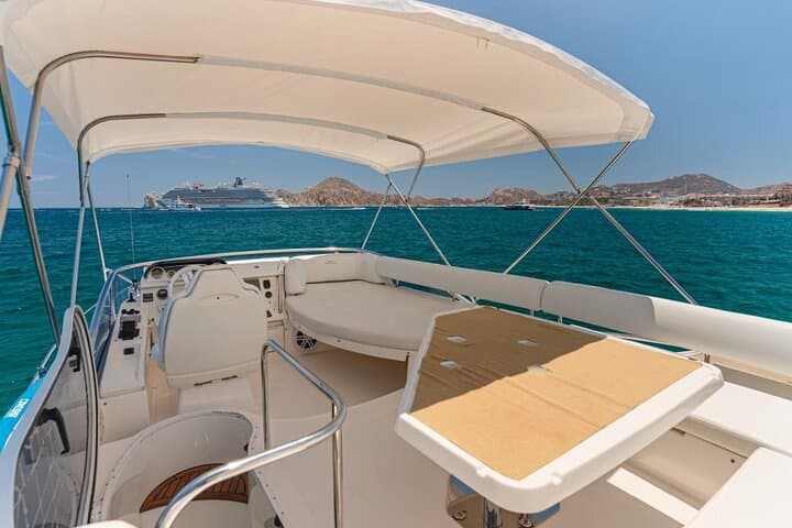 Private Luxury Yacht Charter: 45-Foot Azimuth Cruise & Snorkel in Los Cabos photo 3