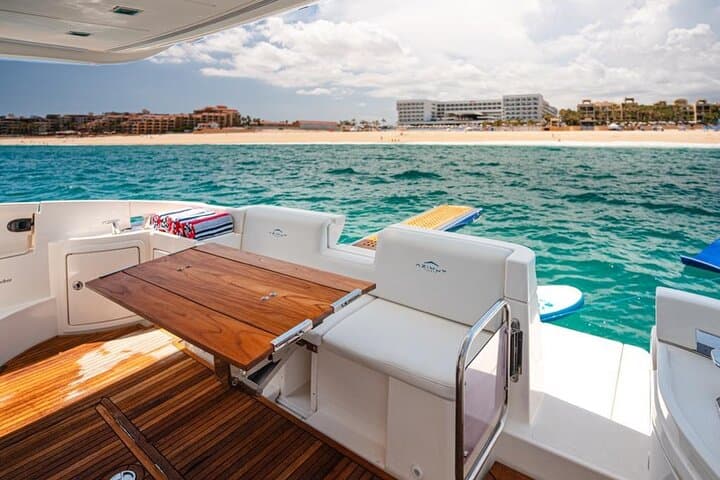 Private Luxury Yacht Charter: 45-Foot Azimuth Cruise & Snorkel in Los Cabos photo 6