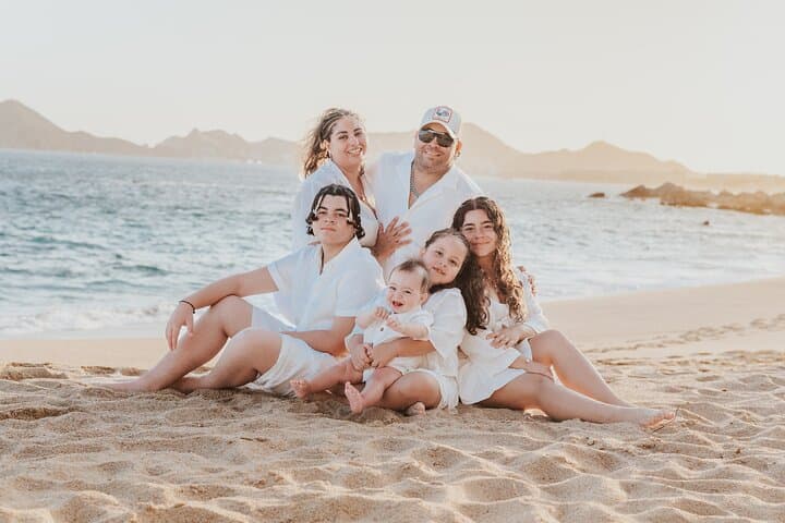 Family Beach Photo Shoot at Sunset Monalisa — Cabo San Lucas Portrait Session photo 3
