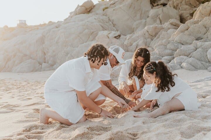 Family Beach Photo Shoot at Sunset Monalisa — Cabo San Lucas Portrait Session photo 4