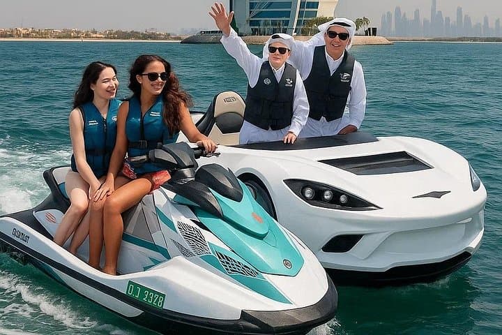 Burj Al Arab Jet Ski + Jet Car Combo — 50-Minute Dubai Coastal Thrill