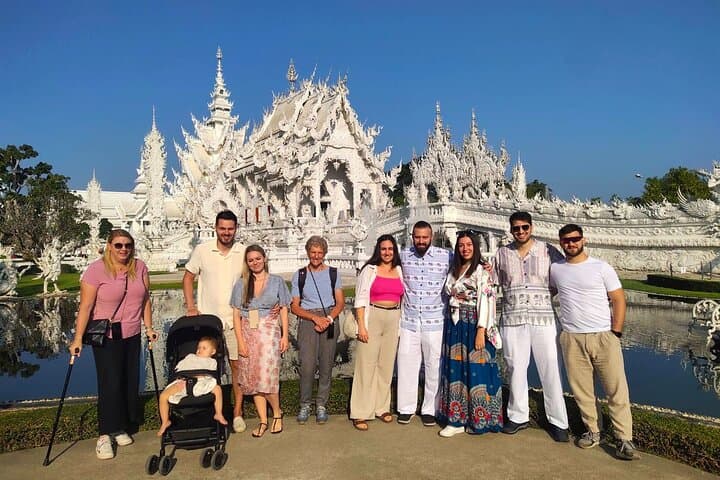 Chiang Rai Full-Day Highlights: White & Blue Temples, Tea Plantations, Golden Triangle