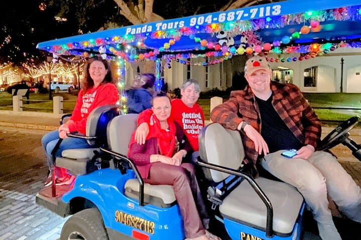 St. Augustine Nights of Lights: Private Electric Golf Cart Joy Ride photo 3