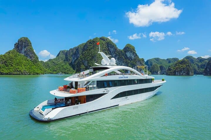 Leona Cruise: 5-Star Day Ship Through Ha Long Bay's Limestone Karsts