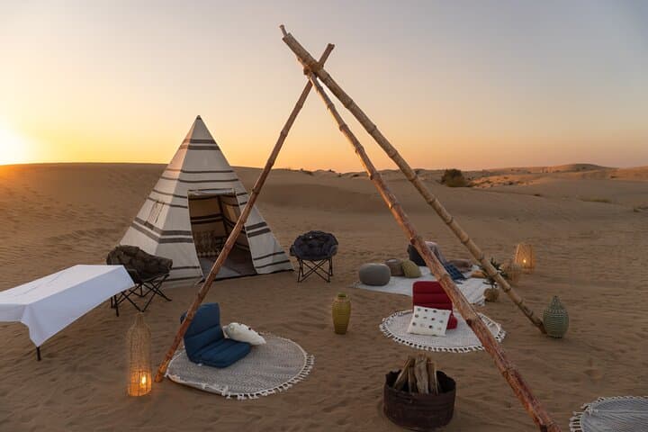 Overnight Desert Safari and Private Desert Camping in Dubai's Red Dunes photo 6