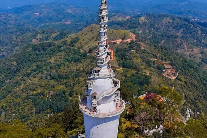 Kandy to Ambuluwawa Tower TukTuk Tour — Panoramic Tower Climb & Tea Factory Visit