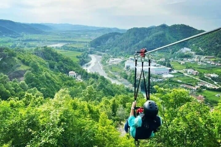 Balkans' Longest Zipline Over Petrela Hills with Castle Visit photo 2