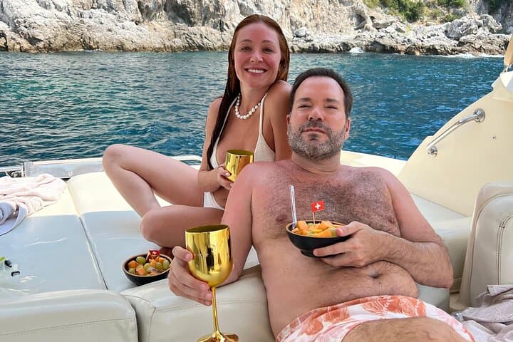 Sorrento to Nerano Luxury Coastal Cruise: Private Yacht, Swimming & Lunch