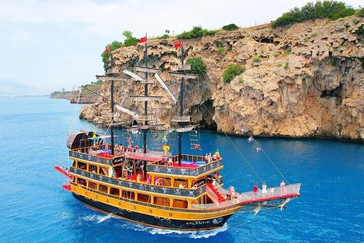 Pirate Boat to Düden Waterfalls: Lara & Kundu Harbor Swim, Snorkel and Waterfall Approach photo 3