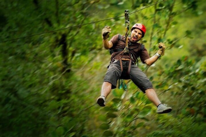 Cozumel Zip Line & Beach Day at KUZÁ: Buffets, Open Bar & Treetop Views