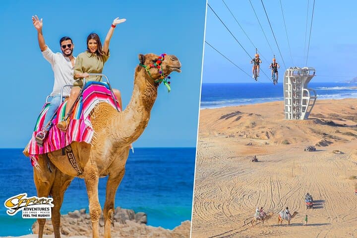 Cabo Beach Adventure: Camel Ride & Sky Bike at Migriño Beach