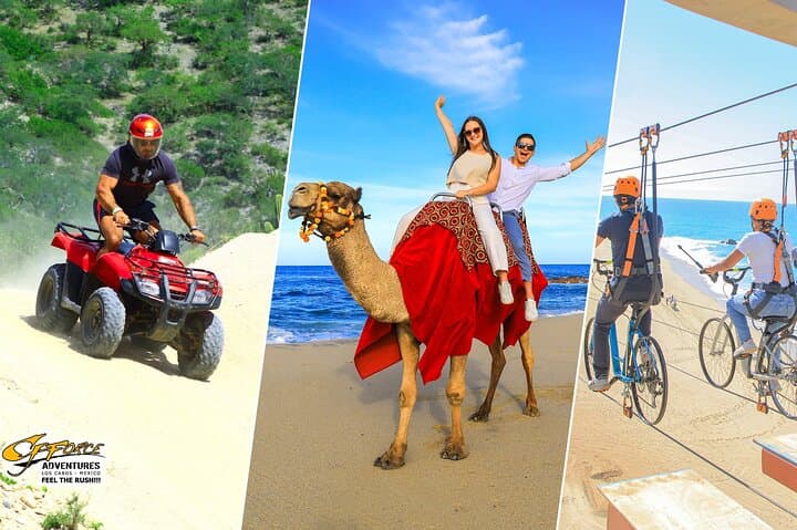 Cabo Beach ATV, Camel Ride & Sky Bike Adventure at Migriño Beach