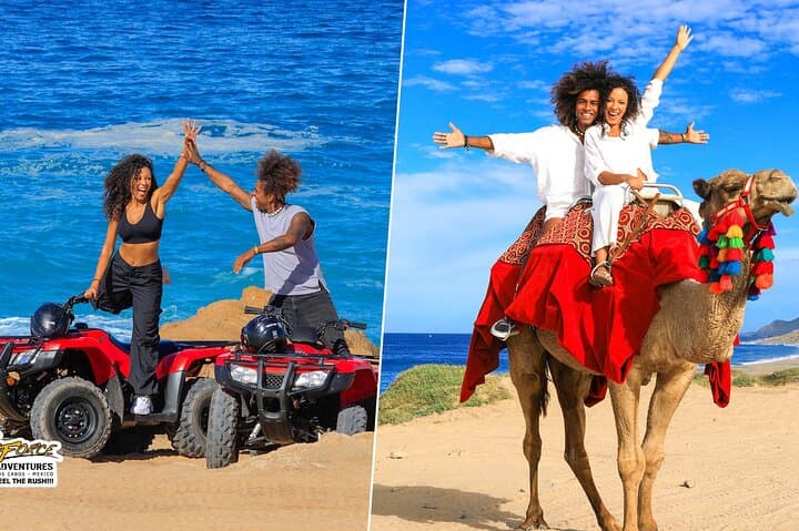ATV and Camel Combo Tour in Los Cabos — Dunes, Beach Rides & Tequila Tasting