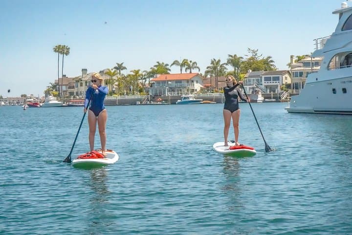 Huntington Harbour Stand-Up Paddle Lessons — Calm Canal SUP in Huntington Beach photo 1