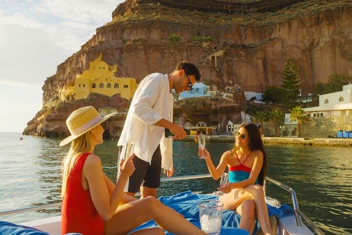 Santorini Private Motor Yacht Cruise: Fast All-Inclusive Day Tour photo 3