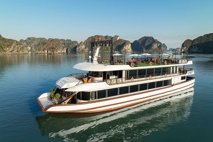 Hanoi to Halong Bay: Ambrose 5-Star Luxury Day Cruise with Buffet photo 1