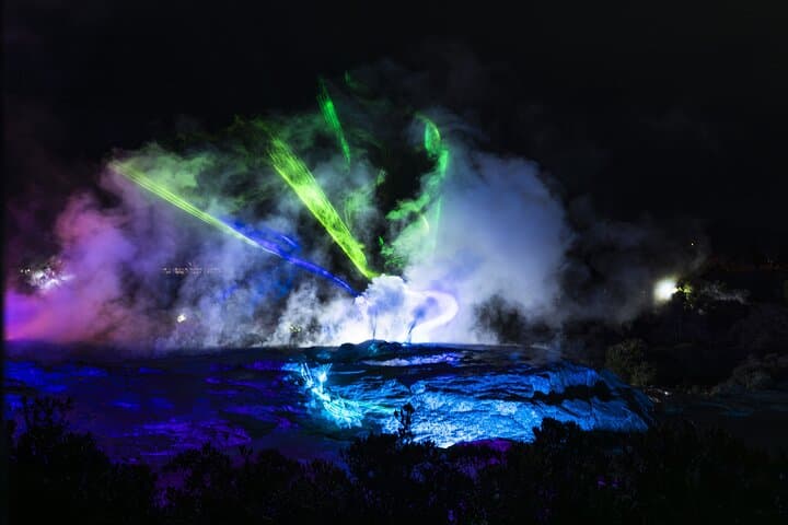 Mārama Geyser Light Trail at Te Puia — Rotorua Night Walk photo 2