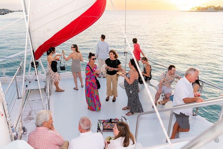 Key West Sunset Sip & Sail: Catamaran Cruise with Live Music and Open Bar photo 6