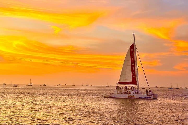 Key West Sunset Sip & Sail: Catamaran Cruise with Live Music and Open Bar
