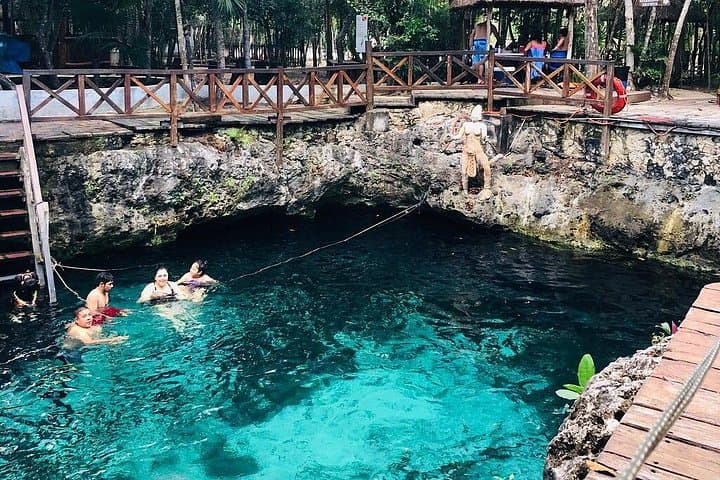 Tulum Cenote Trio and Kaam Lumm Lagoon: Full-Day Adventure from Cancun photo 1