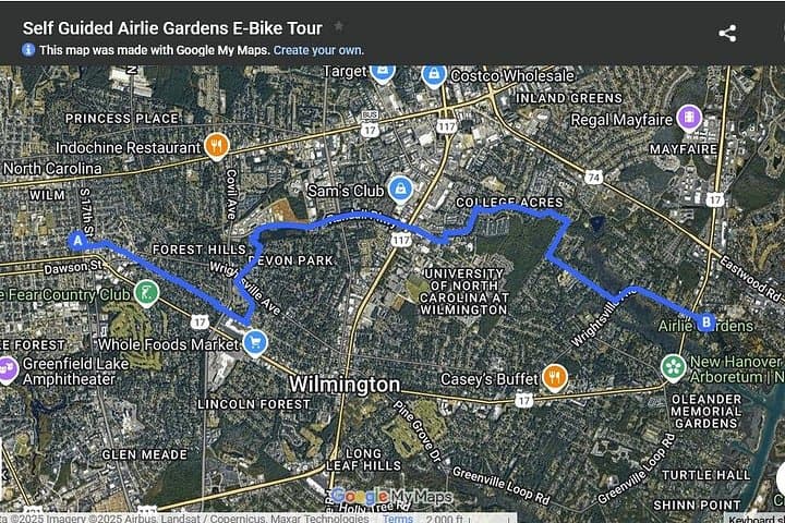 Wilmington E-Bike to Airlie Gardens: Self-Guided 3.25-Hour Coastal Ride photo 2