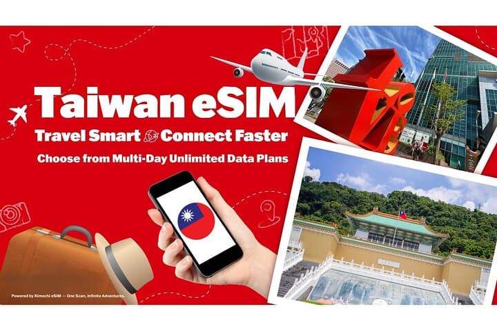 Stay Connected in Taiwan: Unlimited 4G/5G eSIM (3–5 Days)