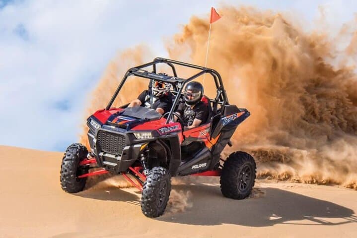 Dubai Polaris Buggy Desert Tour — 1-Hour 2-Seater Dune Drive with Pickup