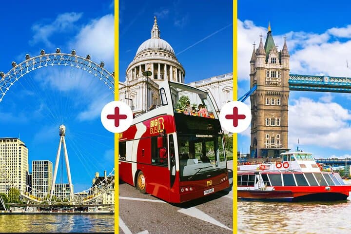 London Eye, Big Bus Hop-On Hop-Off & Thames River Cruise: Complete Sightseeing Combo photo 1