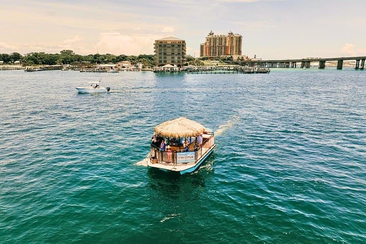 Sunset Cocktail Cruise to Crab Island — Tiki Pub Cruise in Destin photo 1