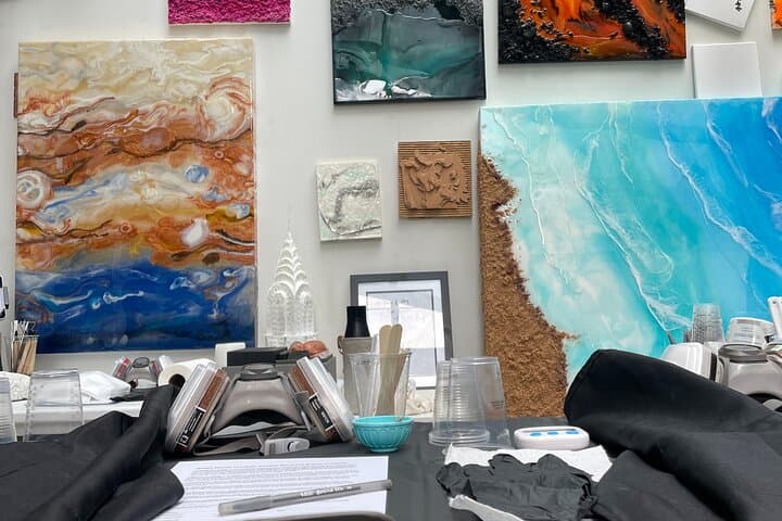 Create Resin Artwork in a Nolita Artist's Studio — Hands-On NYC Art Workshop photo 4
