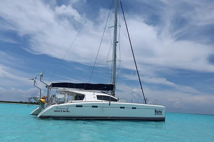 Cozumel El Cielo Catamaran Charter — Snorkel Reefs, Sandbar & Open Bar
