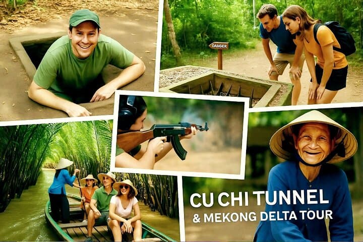 Cu Chi Tunnels & Mekong Delta Day Trip from Ho Chi Minh City — Tunnels, Boats, and Orchard Stops