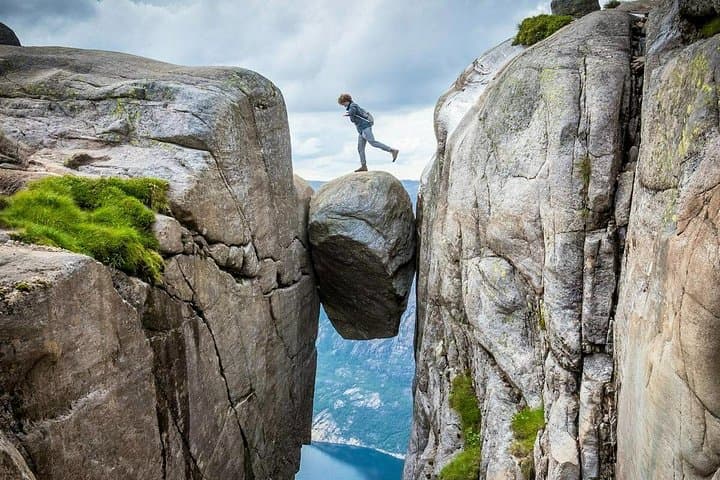 Guided Hike to Kjeragbolten — Kjerag Plateau Above Lysefjorden