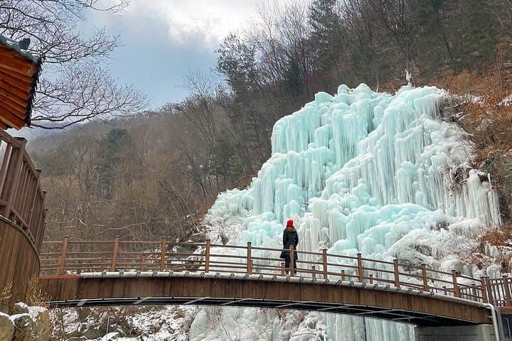 Seoul Day Trip: Eobi Ice Valley, Nami Island & Hanbok Experience (Rail Bike or Strawberry Option) photo 5