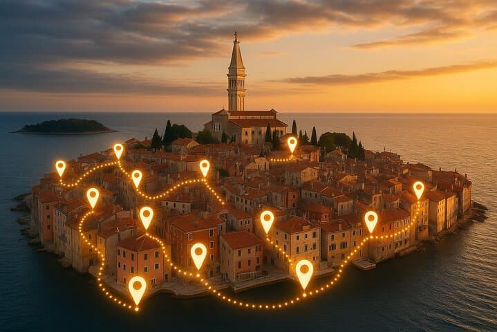 Self-Guided Secrets Tour Rovinj — Old Town, Beaches & Hidden Viewpoints photo 2