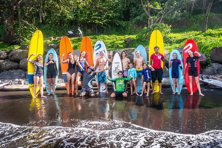 Ride Warm Waves: Group Guided Surfing Lessons on Tahiti's Black-Sand East Coast photo 6