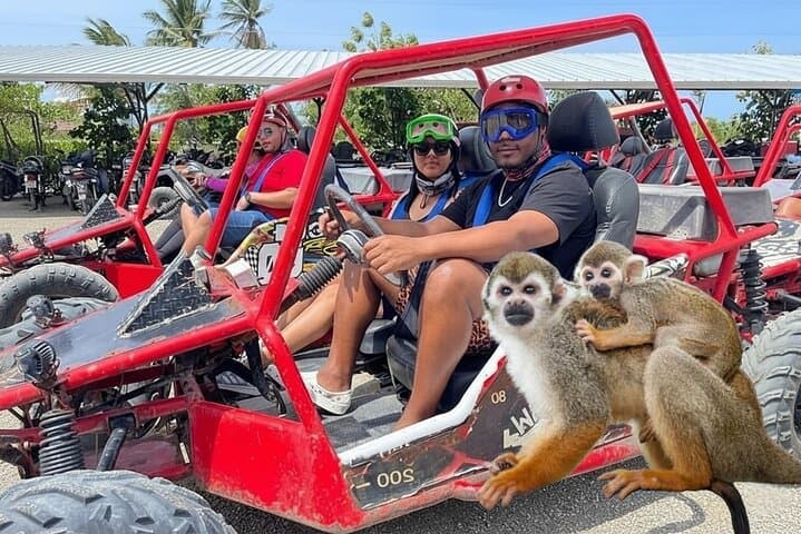 Puerto Plata Combo: Buggy Off‑Road and Monkeyland Visit with Damajagua Waterfalls