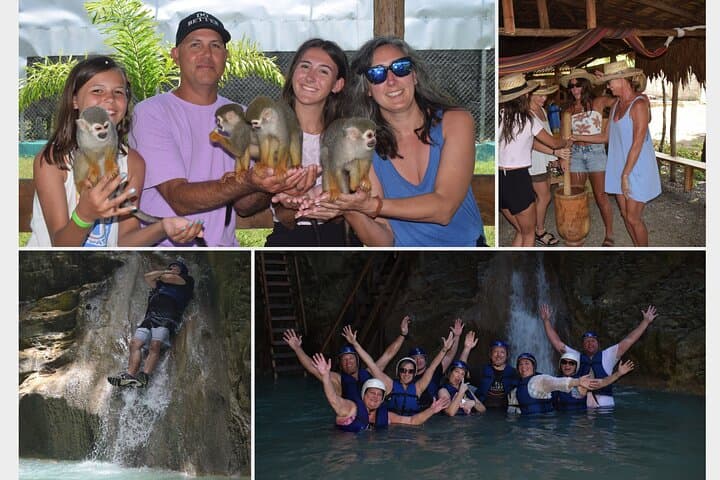 Damajagua Waterfalls & Monkey Home Adventure — Puerto Plata Canyoning and Wildlife Interaction photo 1