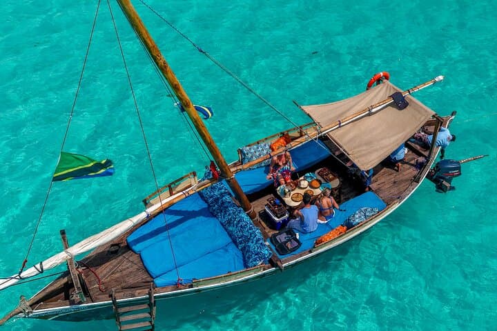 Sailing to Mnemba: Full-Day Dhow Snorkel, Dolphins & Sandbank Adventure photo 2