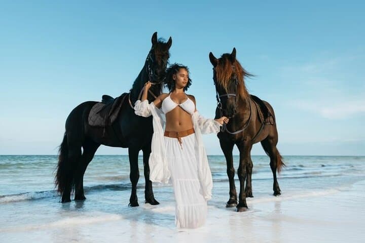 Swimming with Horses on Zanzibar Beaches: Sunrise & Sunset Horseback Rides photo 3