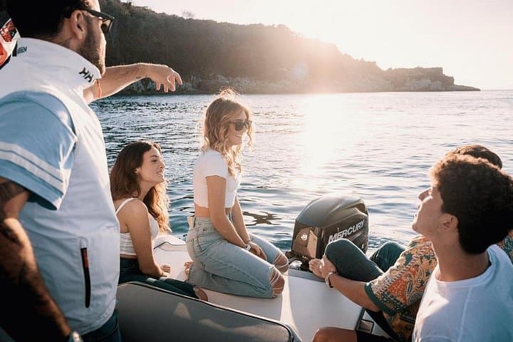 Capri Island Shared Boat Tour from Sorrento – Faraglioni, Grottos & Swim Stops photo 1