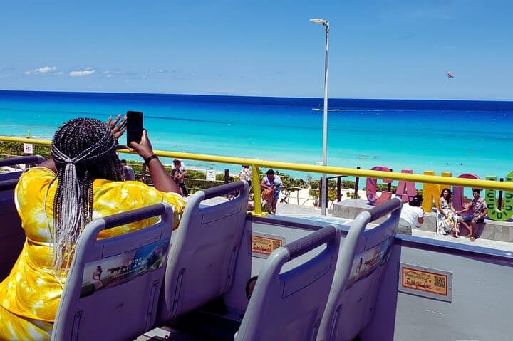Cancun City Sightseeing & Shopping: Double‑Decker Bus Tour of Downtown and Hotel Zone photo 2