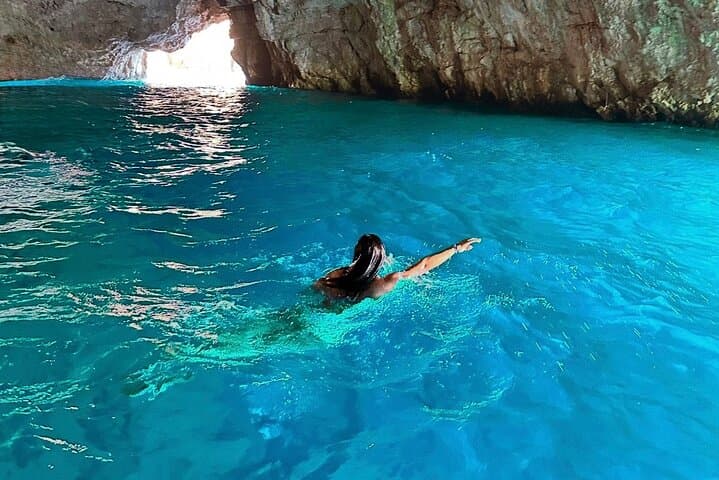 Kotor Blue Cave & Our Lady of the Rocks Speedboat Tour — Mamula, Submarine Base and Swimming in the Blue Grotto photo 3