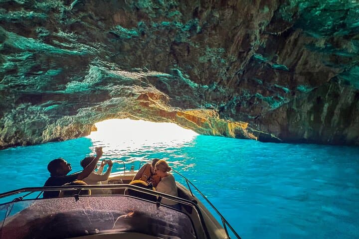 Kotor Blue Cave & Our Lady of the Rocks Speedboat Tour — Mamula, Submarine Base and Swimming in the Blue Grotto photo 4