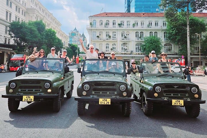 Ho Chi Minh City Jeep Adventure: Reunification Palace, Notre-Dame & Hidden Street Food